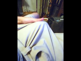 Justa9er showing off his big white cock on camera