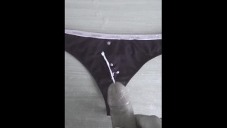 Cum on stepsister calvin klein thong