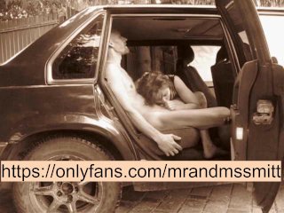 gave public blowjob to in the back seat of a car