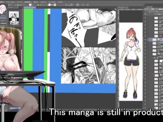 brunette, manga, masturbate, female orgasm
