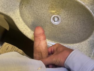 Mile High Club - Business Man Masturbates on an Airplane to Germany (creamy cumshot)