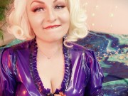 Preview 2 of read a book with me... ASMR sounding - latex MILF