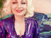 Preview 6 of read a book with me... ASMR sounding - latex MILF