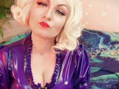read a book with me... ASMR sounding - latex MILF