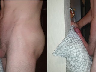 Humping my Pillow against Wall, Shaking, Gently Moaning and Finally Spreading Big Load of Cum - Pornhub Gay