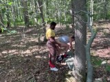 Cruising While Hiking! Twink Takes BBC Creampie!