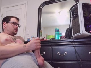 male moaning, only fans, computer, bouncing balls