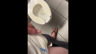 Soggy public bathroom diaper rubbing