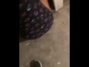 Preview 2 of Slut tries to piss out the BACK DOOR but is too nervous and misses