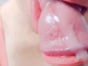 Preview 1 of Best Compilation of Cumshots in the Mouth of Stepdaughter Aby Loved - Close Up
