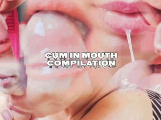 babe, creampie in mouth, cumshot compilation, blowjob