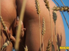 Nika Nut - Nude Ice Cream Girl - Met Art - Русское ржаное поле - NIGONIKA