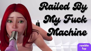 First Time Getting Railed By My Fuck Machine Facefucking Squirting Dirty Talk