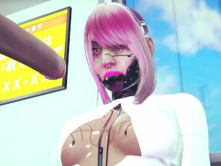 big ass, cyberpunk 2077, sex in public, fuck in the subway