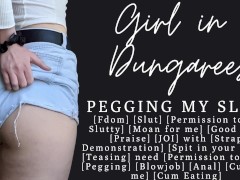 ASMR | JOI and a fucking for my goodboy peg slut | CEI | JOI