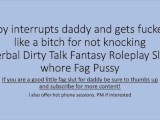 Daddy Fucks You Like A Bitch for not Knocking! (verbal dirty talk audio roleplay)