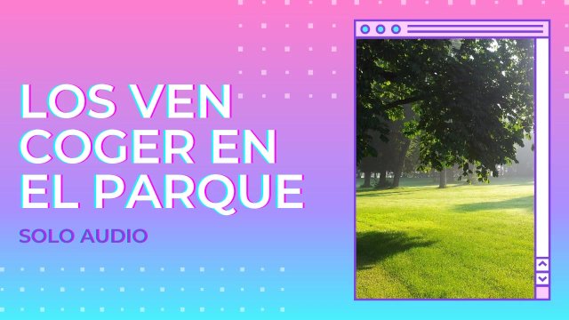 Los miran coger en el parque (AUDIO SOLO)