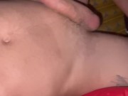 Preview 2 of Ejaculation of hot cum on yourself🔥💦💦