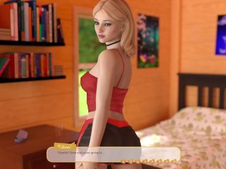 teen, blonde, visual novel, pc gameplay