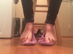 Purple Moccasin Chit Chat Frieda Ann Feet Fetish