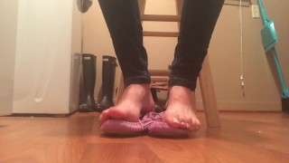 Purple Moccasin Chit Chat Frieda Ann Pieds Fetish