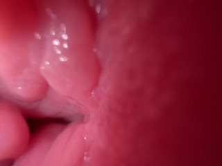 Close_up pussy spreading and dirty talk