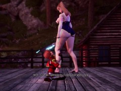 Hero Defeated & Dominated by Step Sister - Foot Worship - Japanese Hentai Game