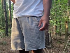 Video Met up with my DL sneaky link in the woods and let him buss in my mouth 😋