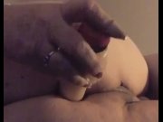 Preview 3 of Enjoyable anal toy penetration and pussy squirt