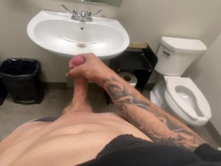 exclusive, public masturbation, solo male