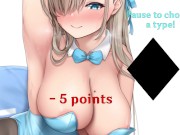 Preview 5 of Gamble for your Orgasm in Casino! Hentai Joi (Femdom/Humiliation Random Chances Armpit CBT)
