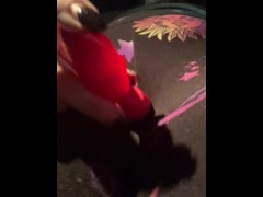  No Makeup Milf In Leggings Masturbates In Semi Deserted Parking Lot Before Security Drives By