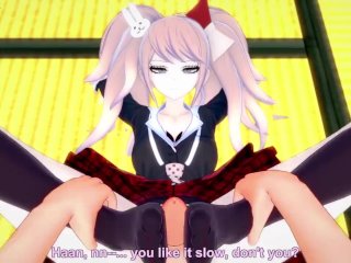 teen, point of view, blonde, danganronpa hentai