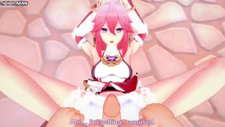 Hentai POV Feet Yae Miko Genshin Impact