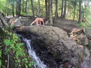 outdoor, big tits, stretching, verified amateurs