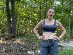 Video Washing My Body After Hiking 