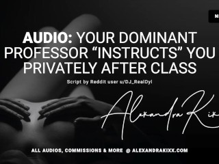 Audio: F4M Votre Professeur Dominant « enseigne » En Privé Après Les Cours.