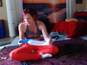 Preview 1 of yoga pants unboxing and try on. JOin my website for more yoga workouts