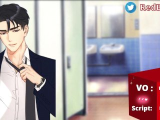 You Corner Male_Coworker inthe Bathroom (Risky Public Sex) Part 3