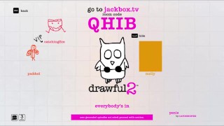 A Big DL and Two Littles Play Drawful 2