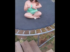 Sexy Smoking on Trampoline, then I BOUNCE for you!! - -TEASER! 