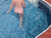 Preview 5 of Fucking my wife outside by the pool