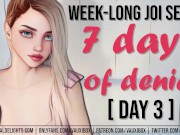 Preview 1 of DAY 3 JOI AUDIO SERIES: 7 Days of Denial by VauxiBox (Edging) (Jerk off Instruction)