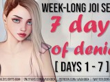 JOI AUDIO SERIES: 7 Days of Denial by VauxiBox (Edging) (Jerk off Instruction) - ENTIRE SERIES