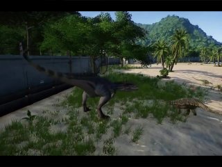 Dinosaurs Fighting I-Rex, T-Rex, I-Raptor, Scorpio - Jurassic World Evolution