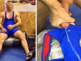 En varm bryder blev ophidset under en træning og kneppet en virtuel homoseksuel