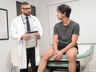 Doctor Tapes - Muscular Hunk Doctor Marco Napoli Whips out his Cock and Barebacks Hot Latino Patient