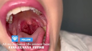 I let you hang on my uvula and cum in my mouth with your tiny cum before I swallow you