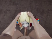 Preview 4 of Harley quinn is fucked in public against the wall and sucks the cock making eye contact very tasty