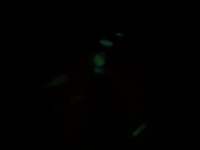 Preview 6 of Glow in the dark butt plug and nails. Watch it disappear
